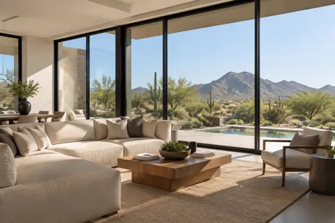 Heat-rejection window film in a modern home